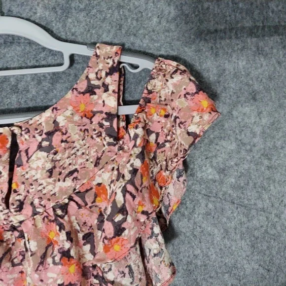 Maeve Top S Cold Shoulder Ruffle Dainty‎ Floral  Lightweight Cottage Boho Garden - Picture 8 of 16